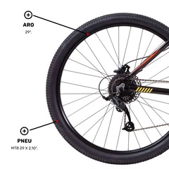 Mountain Bike Caloi Moab - Aro 29 - Freio a Disco Hidráulico - Câmbio Traseiro Shimano Alivio - Foto 8