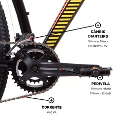 Mountain Bike Caloi Moab - Aro 29 - Freio a Disco Hidráulico - Câmbio Traseiro Shimano Alivio - Foto 9