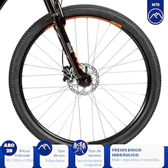 Mountain Bike Caloi Extreme - Aro 29 - Freio a Disco Hidráulico - Câmbio Traseiro Shimano - Foto 6
