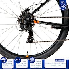 Mountain Bike Caloi Extreme - Aro 29 - Freio a Disco Hidráulico - Câmbio Traseiro Shimano - Foto 7