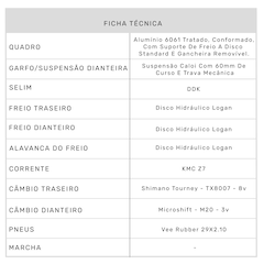 Mountain Bike Caloi Extreme - Aro 29 - Freio a Disco Hidráulico - Câmbio Traseiro Shimano - Foto 10