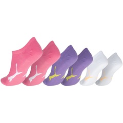 Kit de Meias Sapatilha Puma Esportiva com 3 Pares - 34 a 39 - Adulto - Foto 2
