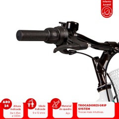 Bicicleta Caloi Ceci - Aro 24 - Freios V-Brake - Feminina - Infantil - Foto 7
