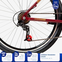 Bicicleta Caloi Rouge - Aro 26 - Freio V-Brake - Adulto - Foto 6