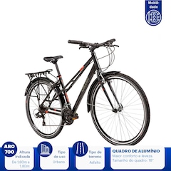 Bicicleta Caloi Urbam 700 - Aro 700 - Freio V-Brake - Câmbio Traseiro Shimano - 21 Marchas - Foto 3