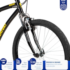 Bicicleta Caloi 400 Comfort M - Aro 26 - Freios V-Brake - Câmbio Traseiro Shimano - 21 Marchas - Foto 4