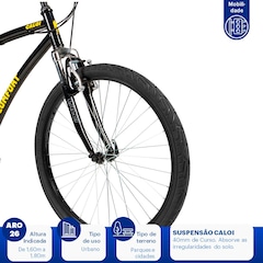 Bicicleta Caloi 400 Comfort M - Aro 26 - Freios V-Brake - Câmbio Traseiro Shimano - 21 Marchas - Foto 5