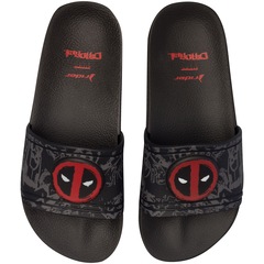 Chinelo Grendene Rider Marvel Deadpool Full 86 - Slide - Infantil - Foto 1