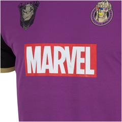 Camiseta Marvel Fardamento Thanos - Masculina - Foto 5