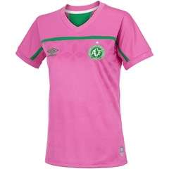 Camisa do Chapecoense 2020 Outubro Rosa Umbro - Feminina - Foto 3