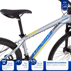 Mountain Bike Caloi Atacama Flex - Aro 29 - Freio a Disco Hidráulico - Câmbio Microshift - Foto 2