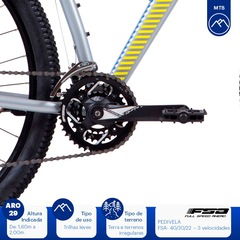 Mountain Bike Caloi Atacama Flex - Aro 29 - Freio a Disco Hidráulico - Câmbio Microshift - Foto 6