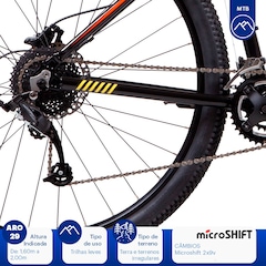 Mountain Bike Caloi Moab Flex - Aro 29 - Freio a Disco Hidráulico - Câmbio Microshift - Foto 5