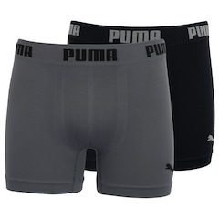 Kit de Cuecas Boxer sem Costura Puma com 2 Unidades - Adulto - Foto 3