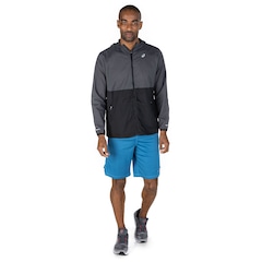 Jaqueta ASICS com Capuz Corta Vento Bicolor - Masculina - Foto 6