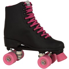 Patins 4 Rodas Retrô Oxer Dark Pink - Foto 2