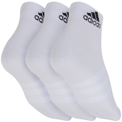 Kit de Meias Cano Curto adidas Light Ank com 3 Pares - 38 a 40 - Feminino - Foto 2