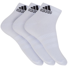 Kit de Meias Cano Curto adidas Light Ank com 3 Pares - 38 a 40 - Feminino - Foto 1