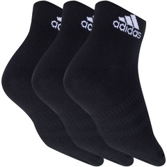 Kit de Meias Cano Curto adidas Light Ank com 3 Pares - 38 a 40 - Feminino - Foto 2