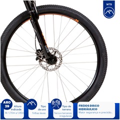 Mountain Bike Caloi 29 - Aro 29 - Câmbio Traseiro Shimano - Freio Hidráulico Logan - Foto 6