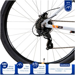 Mountain Bike Caloi 29 - Aro 29 - Câmbio Traseiro Shimano - Freio Hidráulico Logan - Foto 7