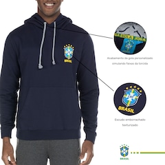 Blusa do Brasil Moletom CBF com Capuz - Masculina - Foto 3