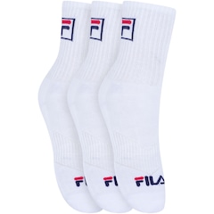 Kit de Meias Cano Alto Fila Tripack FBOX com 3 Pares - 34 a 38 - Adulto - Foto 3