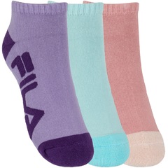 Kit de Meias Invisível Fila Tripack Colors com 3 Pares - 34 a 38 - Adulto - Foto 3