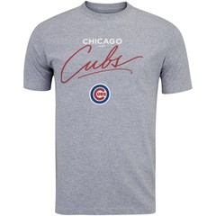 Camiseta Chicago Cubs Major League Baseball Team Written - Masculina - Foto 1