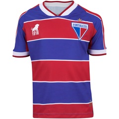 Kit de Uniforme de Futebol Infantil do Fortaleza I 21 com Camisa e Calção Leão - Foto 2