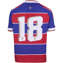 Kit de Uniforme de Futebol Infantil do Fortaleza I 21 com Camisa e Calção Leão - Foto 3