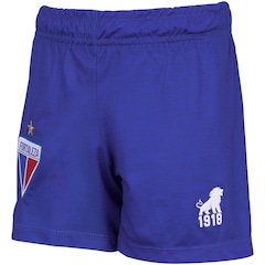 Kit de Uniforme de Futebol Infantil do Fortaleza I 21 com Camisa e Calção Leão - Foto 8