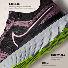 Tênis Nike React Infinity Run Flyknit 2 - Feminino - Foto 5