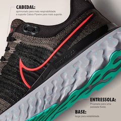 Tênis Nike React Infinity Run Flyknit 2 - Masculino - Foto 5