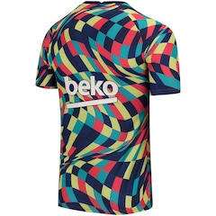 Camisa Pré-Jogo Barcelona 21/22 Nike - Masculina - Foto 4