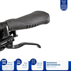 Bicicleta Caloi City Tour Sport - Aro 700 - Freio a Disco Shimano - Câmbios Shimano - 18 Marchas - Foto 3