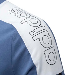 Camiseta adidas Manga Curta Color Block Linear - Masculina - Foto 5