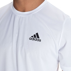 Camiseta adidas D2M Plain - Masculina - Foto 4