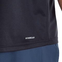 Camiseta adidas D2M Plain - Masculina - Foto 4