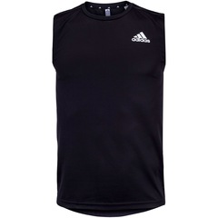 Camiseta Regata adidas D2M 3 Listras - Masculina - Foto 1
