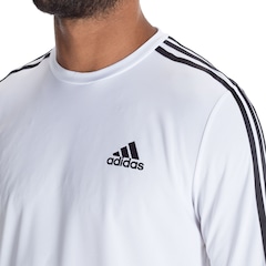 Camiseta Manga Longa adidas Essentials 3S - Masculina - Foto 3