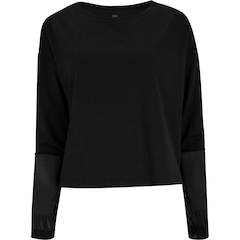 Blusa Feminina Manga Longa Cropped Oxer Detail - Foto 6