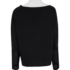 Blusa Feminina Manga Longa Cropped Oxer Detail - Foto 7