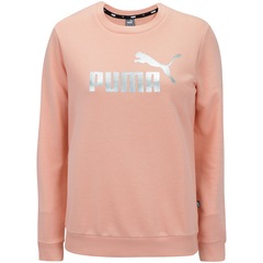 Blusão Puma Metallic Logo Crew Tr -  Feminino - Foto 3