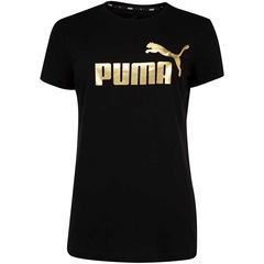 Camiseta Puma Manga Curta Essentials Metallic Logo Tee - Feminina - Foto 2