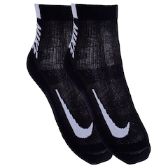 Kit Meia Cano Médio Nike Multiplier Corrida 2 Pares Adulto - Foto 3