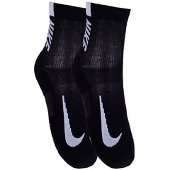Kit de Meias De Corrida Cano Médio Nike Multiplier com 2 Pares 39 a 43 - Adulto - Foto 3