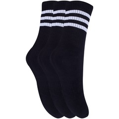Kit Meia adidas Cano Alto - 3 Pares - Adulto - Foto 2