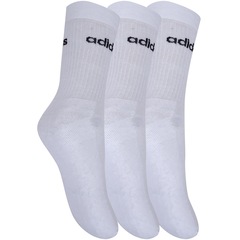 Kit de Meias Cano Alto Linear com 3 Pares - 41 a 43 - Adulto - Foto 2