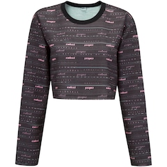 Blusa de Moletom Feminina Manga Longa Cropped Colcci Estampado - Foto 5